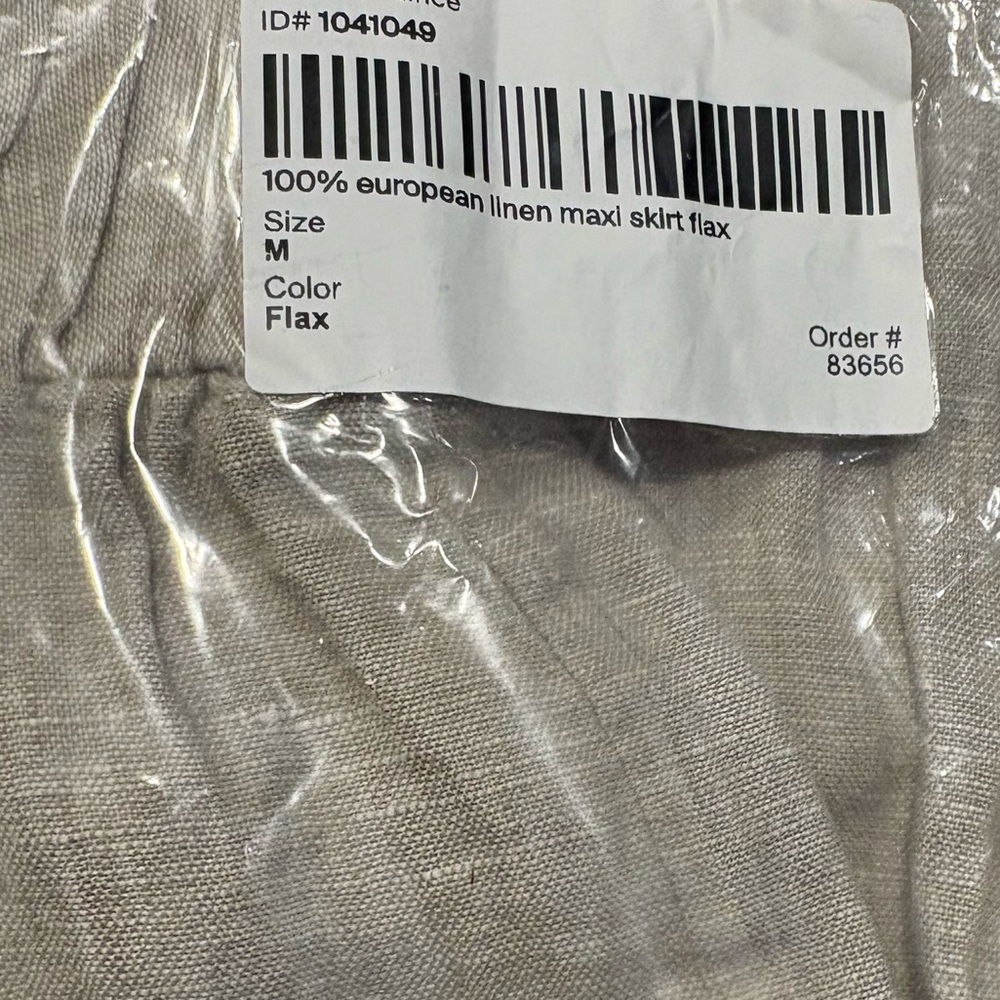 QUINCE NWT 100% european lInen maxi skirt -flax -medium - Picture 12 of 13